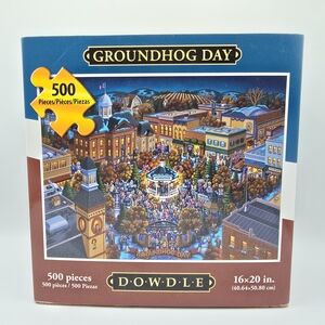 Dowdle Groundhog Day 500 Piece Sealed Jigsaw Puzzle 16"x20" Made in USA, 2014